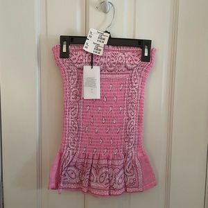 Arizona Love Strapless Bandana Top